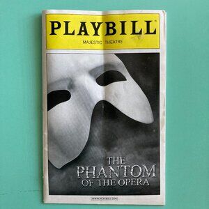 Vertically Creased Playbill The Phantom of the Opera James Barbour Julia Udine